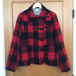 Garnet Hill toggle pea coat, sz 10